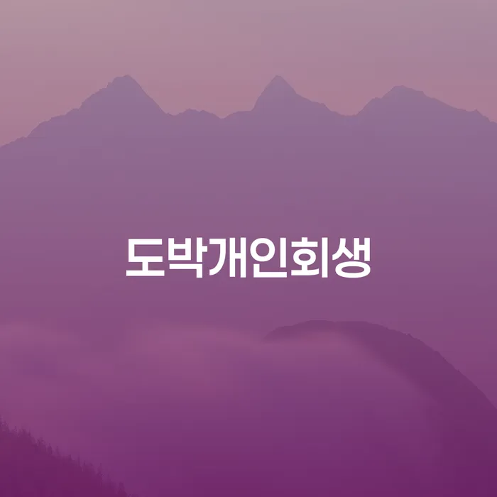 면책신청서 개인회생으로 방법 관련정보