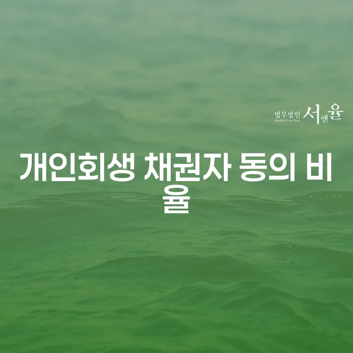 개인회생 채권자 동의 비율, 어떻게 하면 원활한 절차를 이끌어낼 수 있을까요?