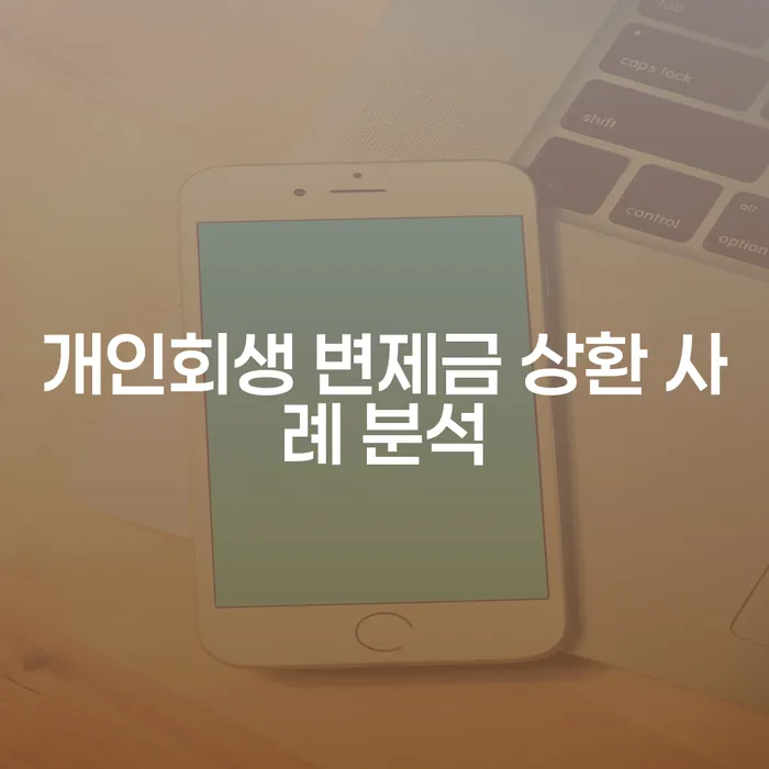 개인회생 변제금 상환 사례 분석을 통해 채무 해결의 길을 찾으세요.