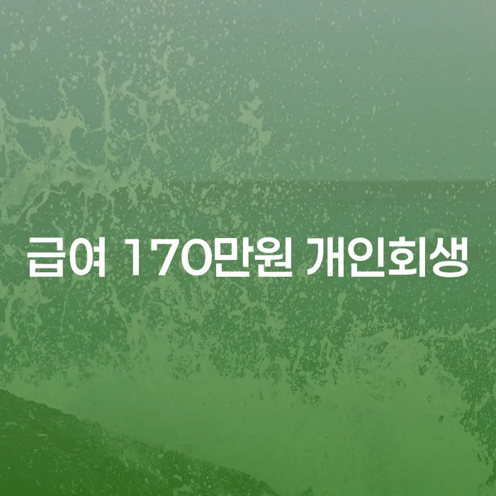 급여 170만원으로 개인회생 가능한가요? 남원시 도산전문변호사와 함께 알아보세요!